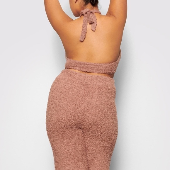 SKIMS cozy knit 2 piece set in rose clay - Picture 2 of 11
